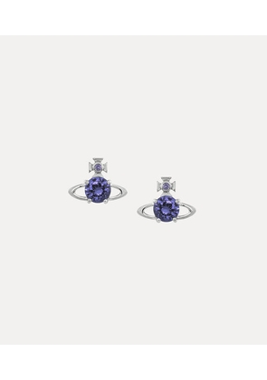 Vivienne Westwood Reina Earrings Platinum-lavender-cz Platinum-lavender-cz Women