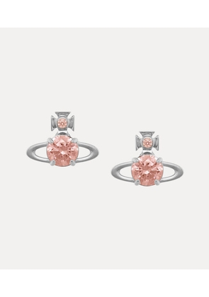 Vivienne Westwood Reina Large Earrings Platinum-flesh-cz Platinum-flesh-cz Women
