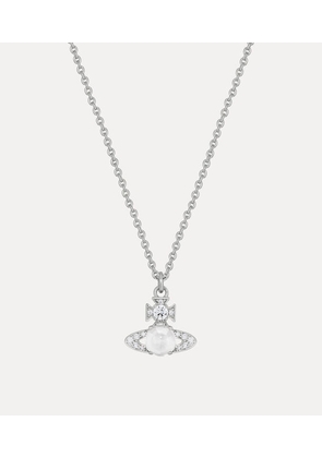 Vivienne Westwood Ondina Pendant Necklace Silver Cubic Zirconia Women