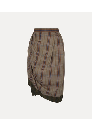 Vivienne Westwood Zoey Midi Skirt Dandy Hunt Check 42 Women