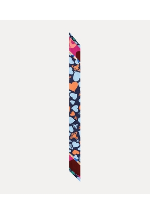 Vivienne Westwood Hearts And Orbs Twilly Hearts And Orbs Navy  Unisex