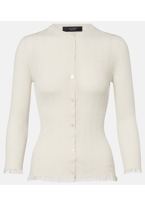 Gucci Lace-trimmed wool cardigan