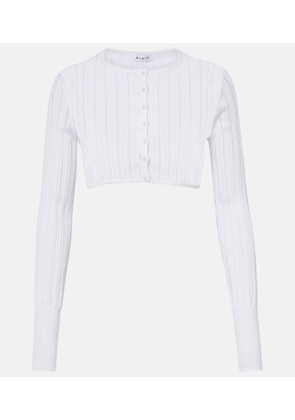 Alaia Cropped knitted cardigan