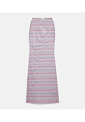 Bananhot Solay chevron midi skirt