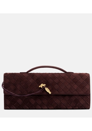 Bottega Veneta Andiamo suede clutch