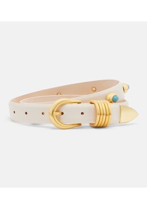 Dehanche Hollyhock embellished leather belt