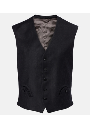 Blaze Milano Feral pinstriped virgin wool vest
