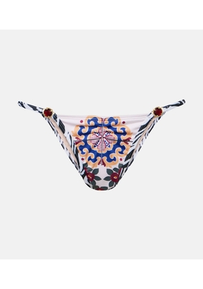 Bananhot Pracy embellished printed bikini bottoms