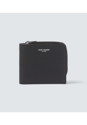Saint Laurent East/West leather wallet