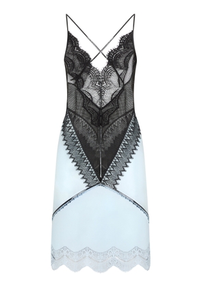 Tom Ford Lace-Paneled Leather Slip Dress - Moda Operandi
