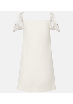 Valentino Crepe Couture embellished minidress