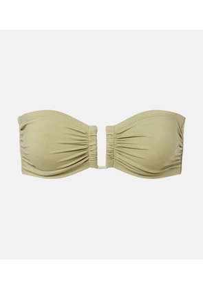 Eres Show gathered bandeau bikini top