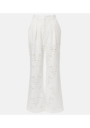 Rebecca Vallance Artesan broderie anglaise flared pants