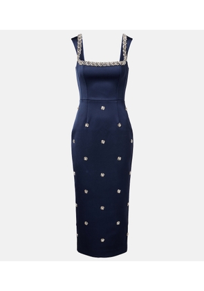 Rebecca Vallance Ayla embellished satin cocktail dress