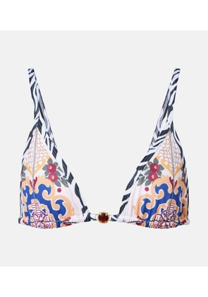 Bananhot Pracy embellished printed bikini top