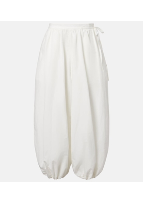 Polo Ralph Lauren Belted cotton and silk balloon pants