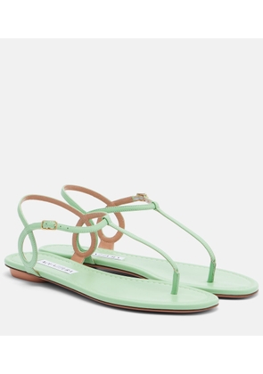 Aquazzura Almost Bare leather thong sandals