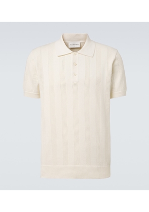 Frescobol Carioca Vidal striped cotton jacquard polo shirt