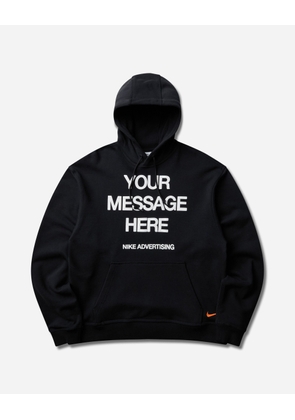 Men s Your Message Here Fleece Hoodie Black
