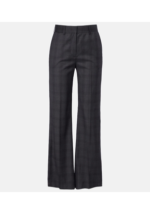 Blaze Milano Lundy checked virgin wool flared pants