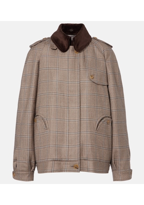 Blaze Milano Chausie checked virgin wool jacket