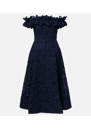 Rebecca Vallance Antalya broderie anglaise midi dress