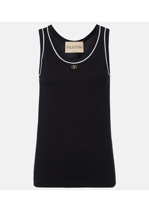 Valentino VLogo cotton jersey tank top