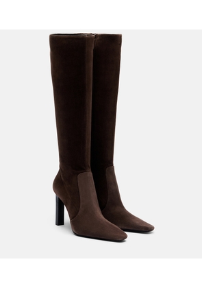 Saint Laurent Francoise suede knee-high boots