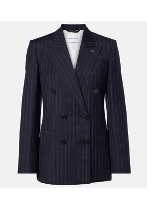 Givenchy Pinstripe double-breasted wool blazer