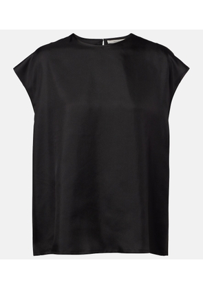 Asceno Dasha silk twill top