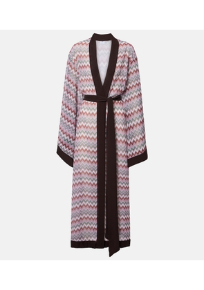 Bananhot Jim chevron cotton beach cover-up
