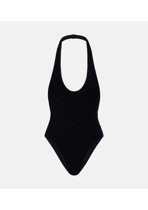 Gucci GG terry-trimmed jersey swimsuit