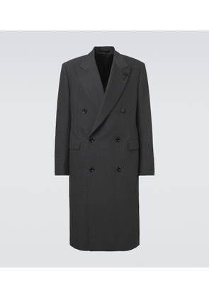 Lardini Double-breasted wool-blend coat