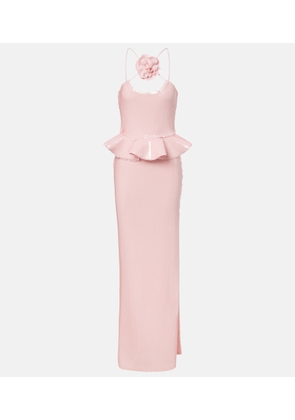 Rodarte Sequined peplum gown