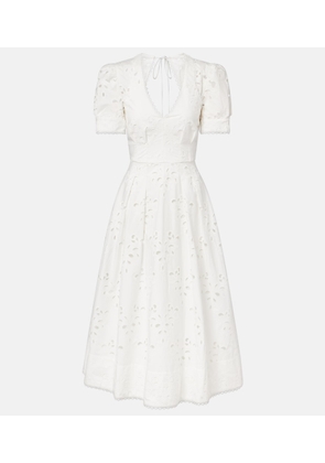 Rebecca Vallance Artesan broderie anglaise midi dress