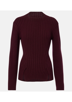 Victoria Beckham Ribbed-knit wool and cashmere sweater