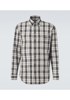 Balenciaga Checked cotton flannel shirt