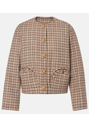 Blaze Milano Altai checked wool and cashmere jacket