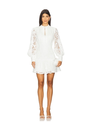 Bardot Remy Embroidered Mini Dress in White. Size 4. Also in 2.