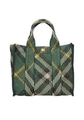 Burberry Green Fabric Handbag