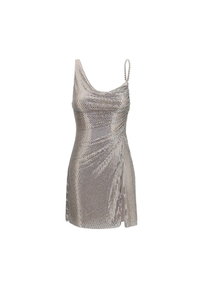 Self-Portrait Silver Polyester Cocktail Dress - 6
