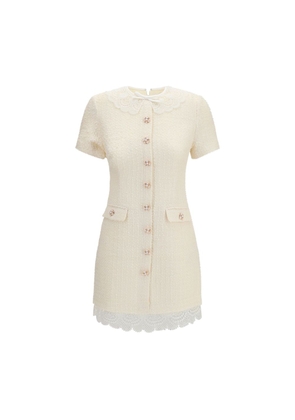 Self-Portrait Beige Polyester Casual Dress - 12