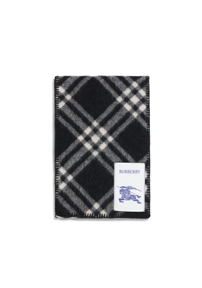 Burberry Black Wool Oves Aries Scarf