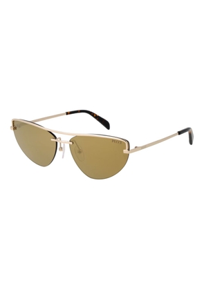 Emilio Pucci Gold Metal Sunglasses