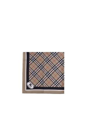 Burberry Beige Silk Scarf