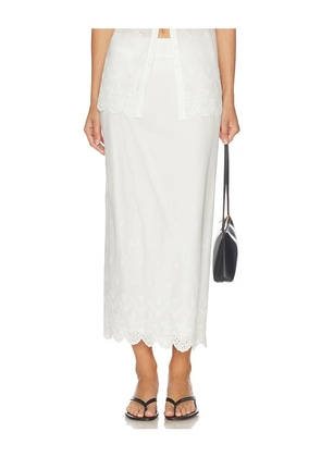Elodie the Label Giselle Skirt in Cream. Size XL. Also in XS, S, M, L.