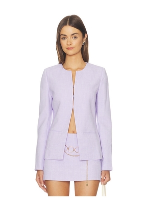 Amanda Uprichard Capria Top in Purple. Size XS. Also in S, M, L, XL.