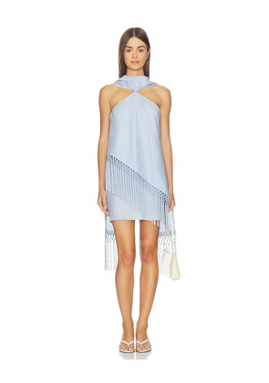 Amanda Uprichard Ava Dress in Baby Blue. Size XS. Also in S, M, L, XL.