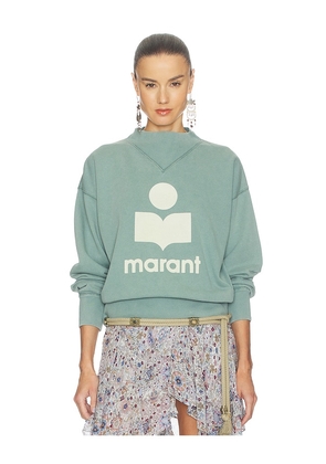 Isabel Marant Etoile Moby Sweatshirt in Sage. Size 38/6. Also in 34/2, 36/4, 40/8, 42/10.