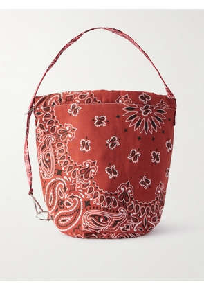 CALL IT BY YOUR NAME - Sac Seau Printed Cotton Tote - Red - One size